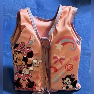 Disney’s Minnie Mouse Swim Vest Size S/M 40lbs Max  Ages 1+